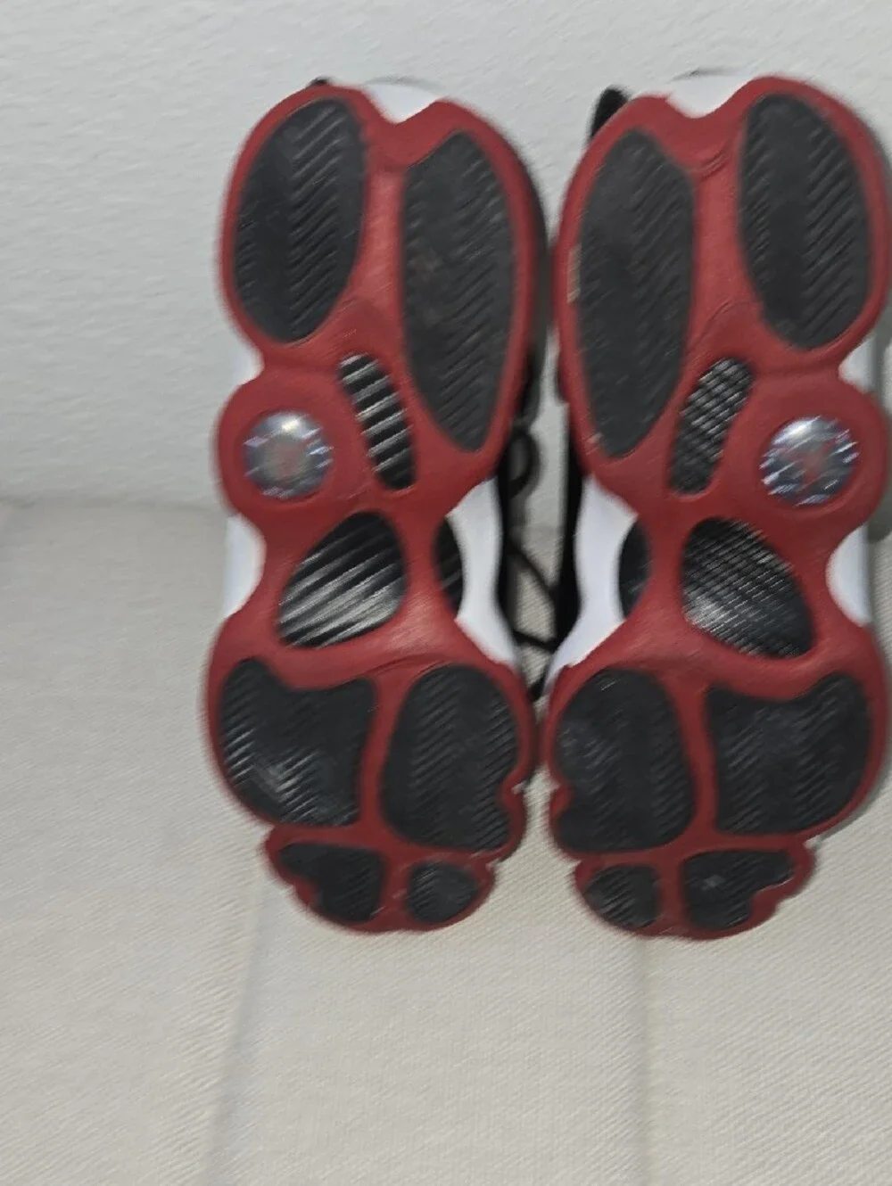 Jordan 6 Ring Nike Black and Red High-Top Sneakers